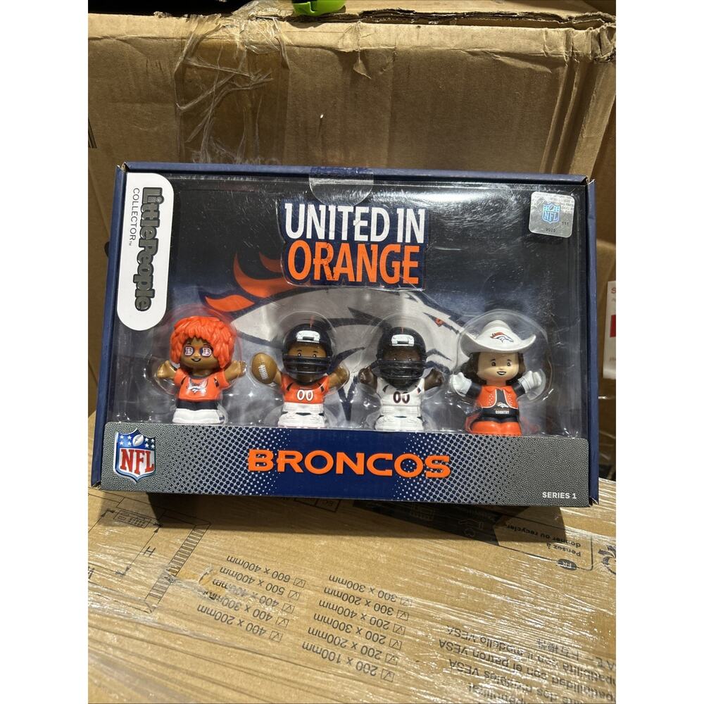 Little People Collector NFL Denver Broncos Fisher Price NIB one set